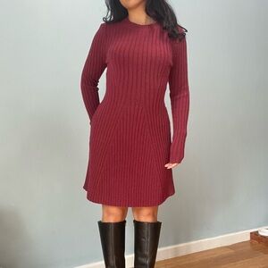 Hollister Deep Red Knit dress